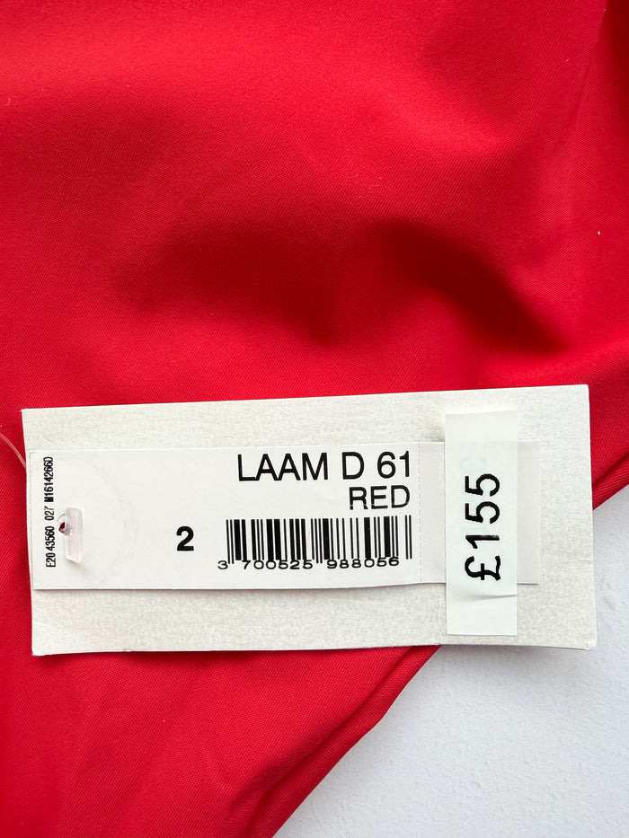 Pain De Sucre Red V-Neck Sports Bra Swimsuit in Laam