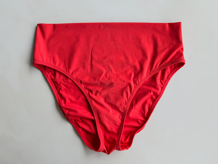 Pain De Sucre Rouge High Waist Bikini Bottom in Tobago
