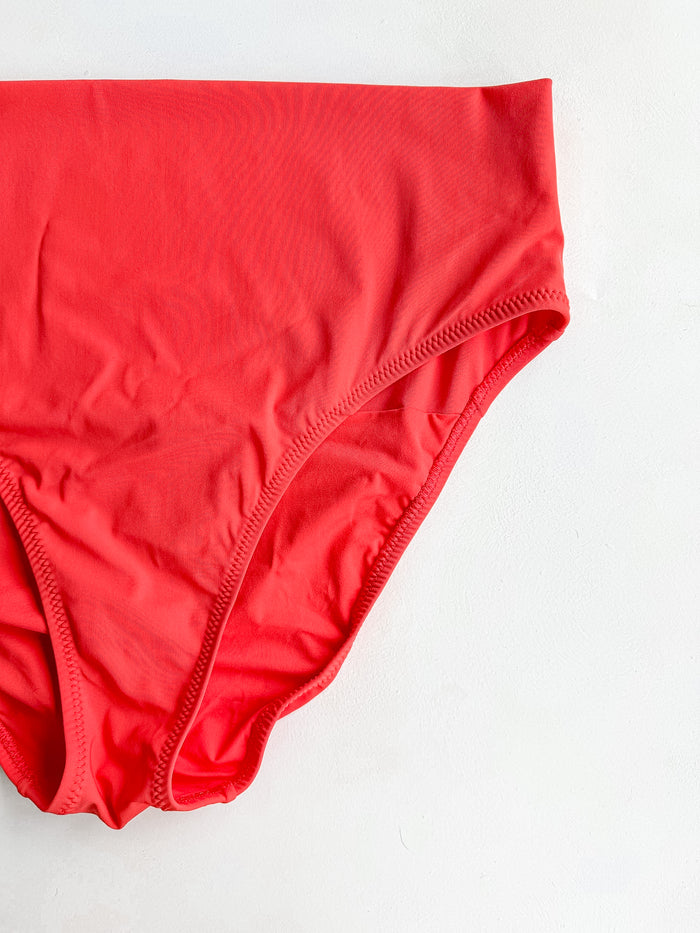 Pain De Sucre Rouge High Waist Bikini Bottom in Tobago