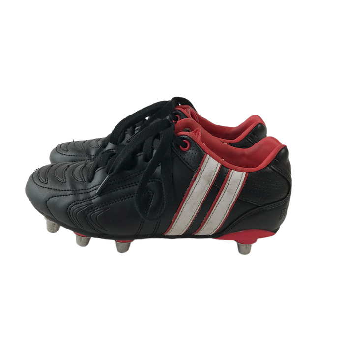 Patrick size UK 3 black and red rugby boots