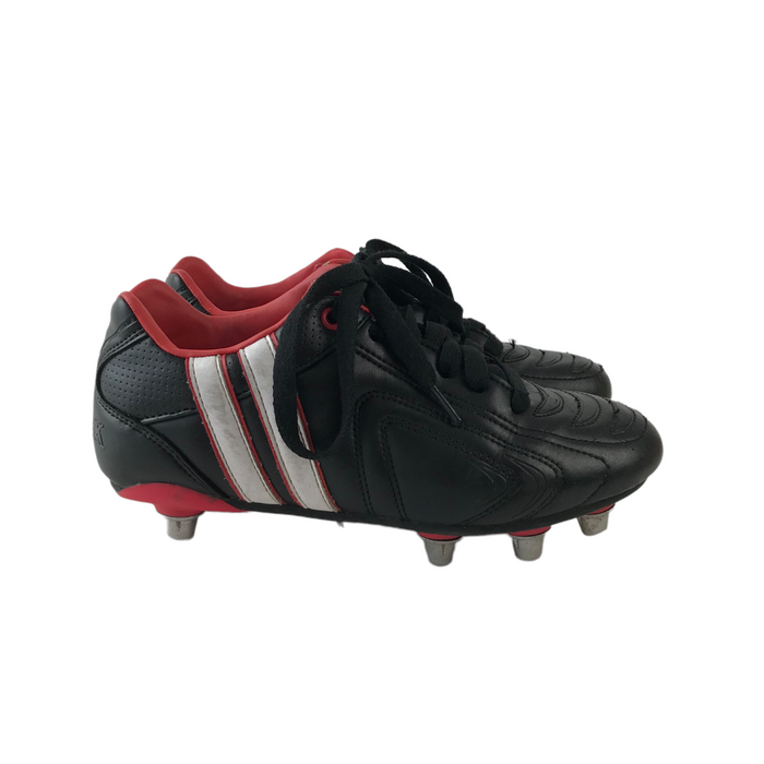 Patrick size UK 3 black and red rugby boots