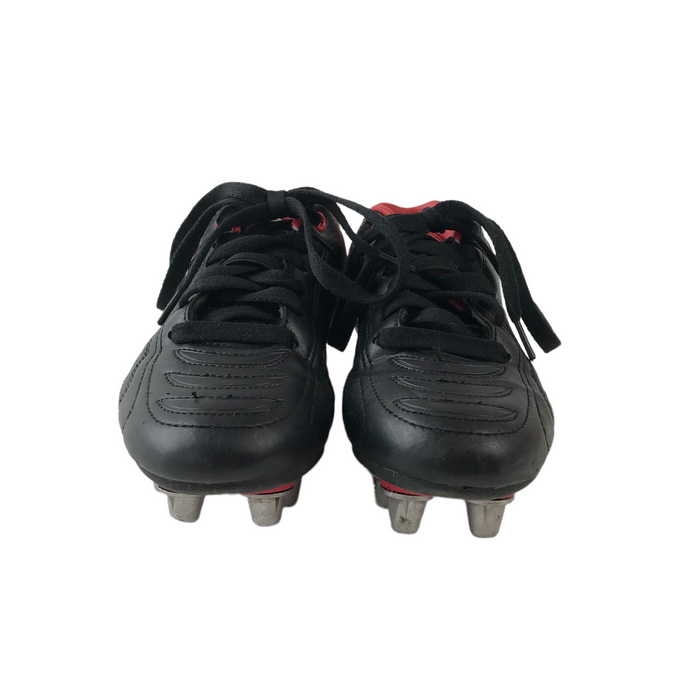 Patrick size UK 3 black and red rugby boots