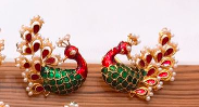 Peacock earrings only - NATASHAHS