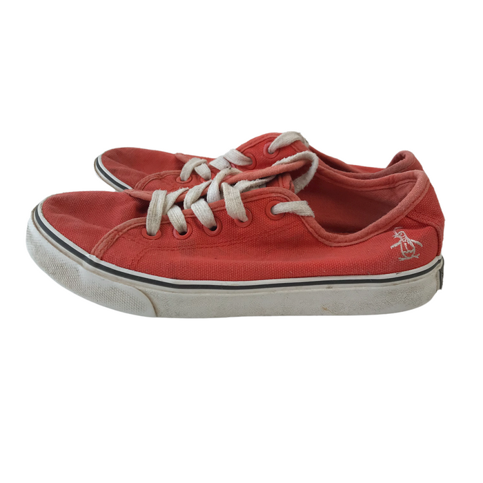 Penguin size UK 1 red trainers