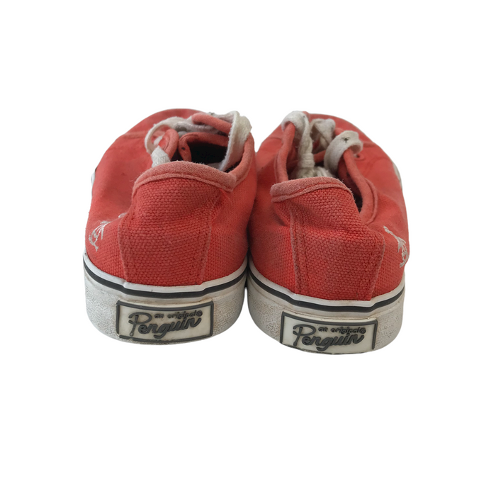 Penguin size UK 1 red trainers