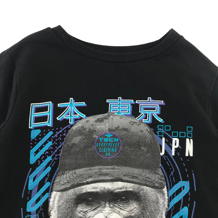 Pep&Co 9-10 years black gorilla print sweater