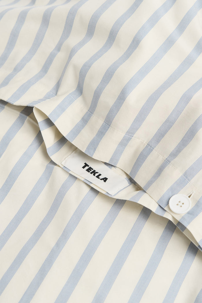 Percale King Duvet Cover Needle Stripes