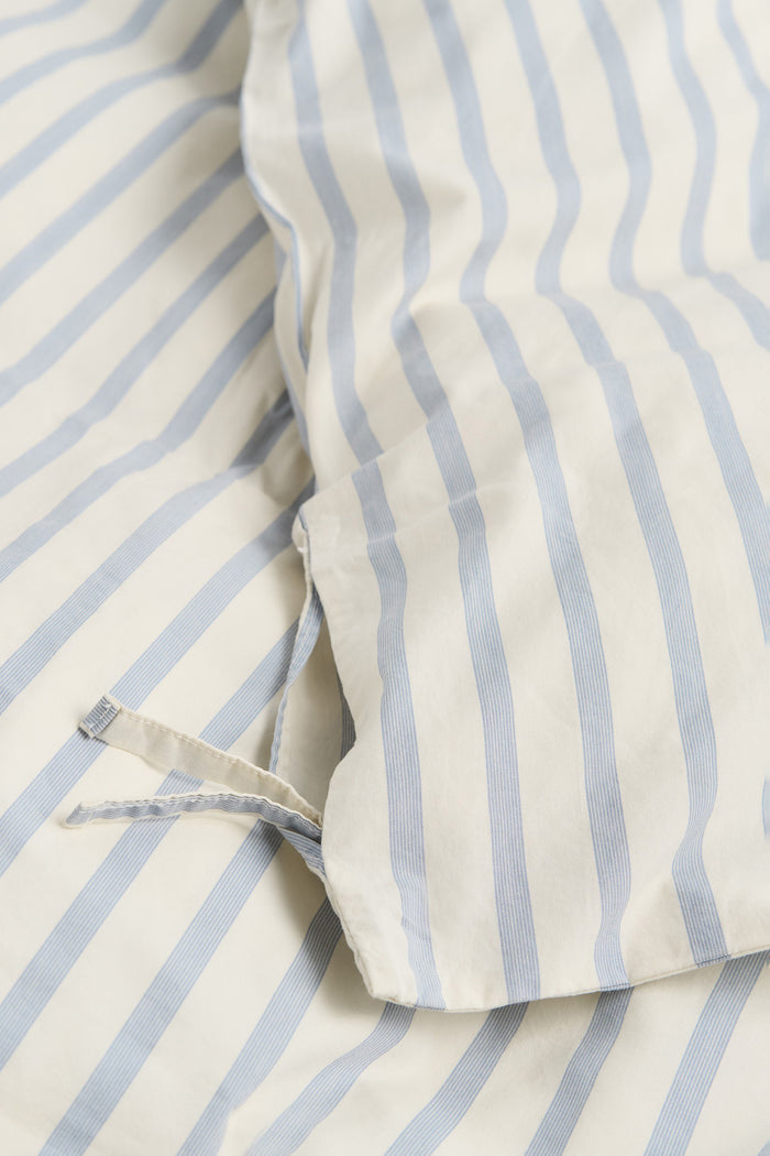 Percale King Duvet Cover Needle Stripes