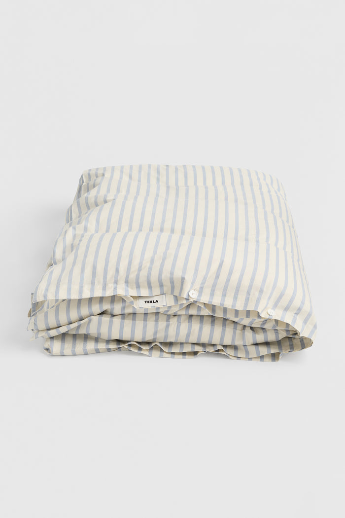 Percale King Duvet Cover Needle Stripes