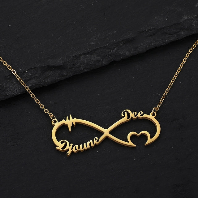Personalized Stainless Steel Name Custom Necklaces For Women Men Gold Silver Chain Lover - NATASHAHS