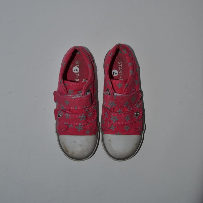 Pink size UK 12 (jr) star trainers