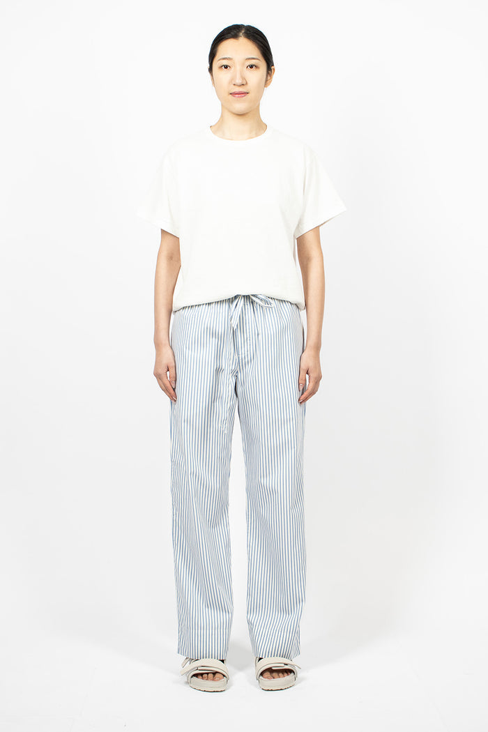 Poplin Pyjama Pants Placid Blue Stripes