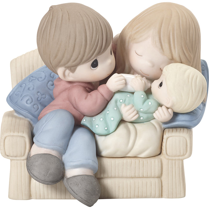 Precious Moments - A Baby Makes Love Stronger Parents and Newborn Baby Figurine 192019
