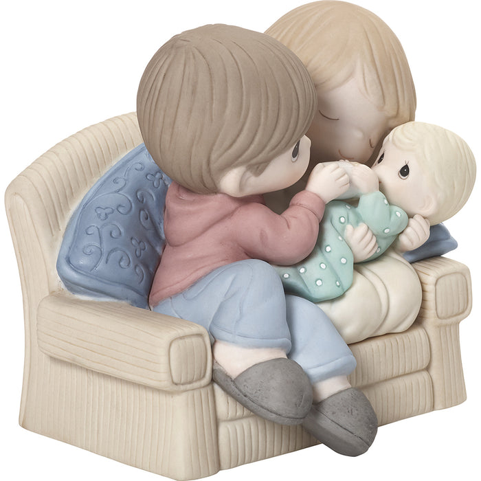 Precious Moments - A Baby Makes Love Stronger Parents and Newborn Baby Figurine 192019