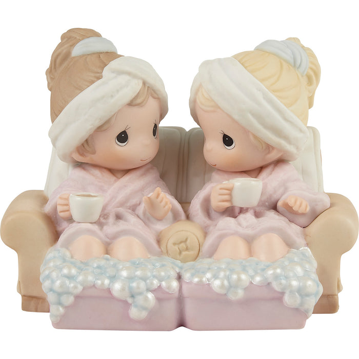 Precious Moments - A Sweet Friendship Refreshes The Soul Spa Porcelain Figurine 213008