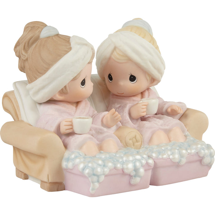 Precious Moments - A Sweet Friendship Refreshes The Soul Spa Porcelain Figurine 213008
