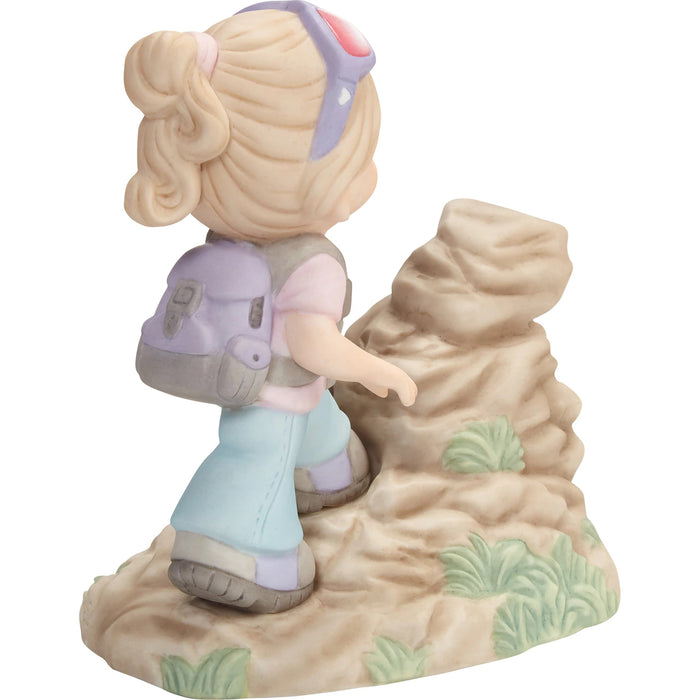 Precious Moments - Don't Give Up, You're Almost There Climbing Mountain Porcelain Figurine 202009