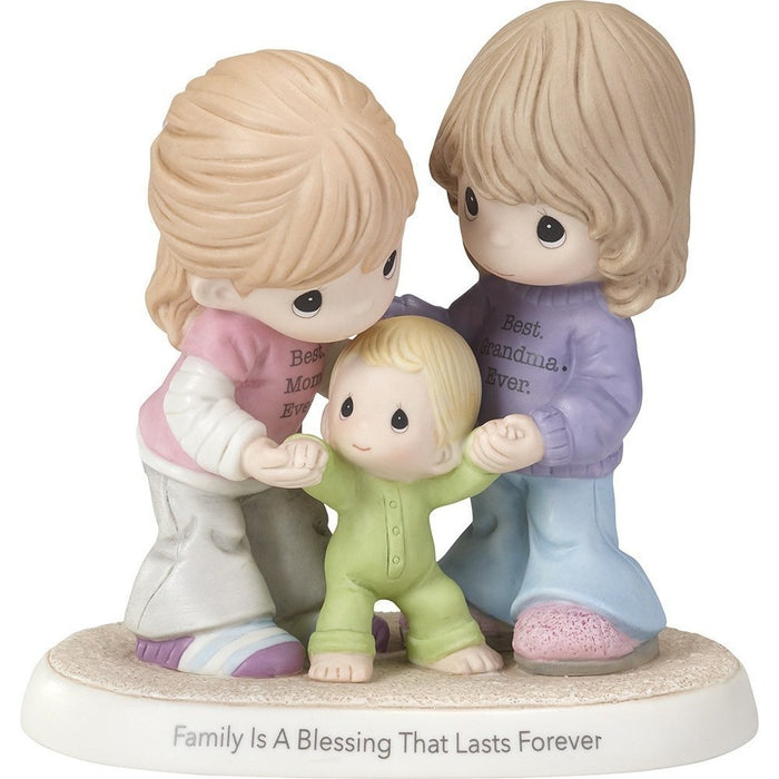 Precious Moments - Family Is A Blessing That Lasts Forever Best Mom Best Grandma Porcelain Figurine 173009