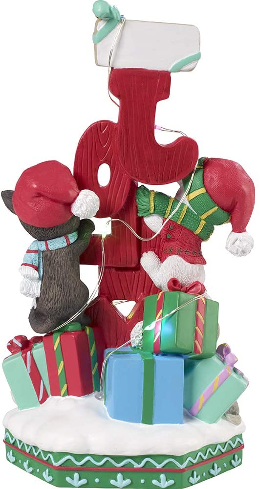 Precious Moments - Feline Jolly LED Musical Cat Figurine 201109