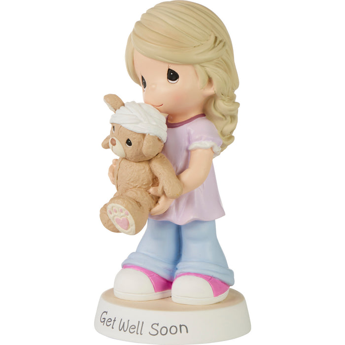 Precious Moments - Get Well Soon Girl with Teddy Bear Figurine 232410