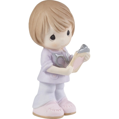 Precious Moments - Heart of Gold Doctor Nurse Medical Workers Porcelain Figurine 143030