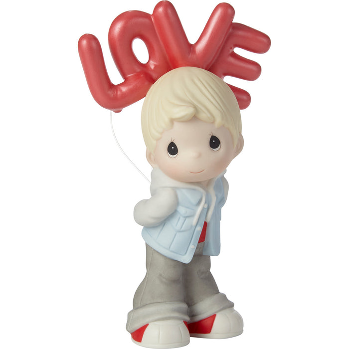 Precious Moments - I Can't Hide My Love For You Boy Porcelain Figurine 202002