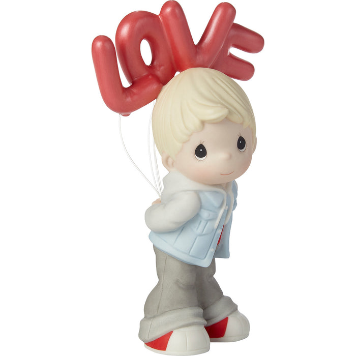 Precious Moments - I Can't Hide My Love For You Boy Porcelain Figurine 202002