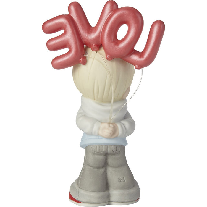 Precious Moments - I Can't Hide My Love For You Boy Porcelain Figurine 202002