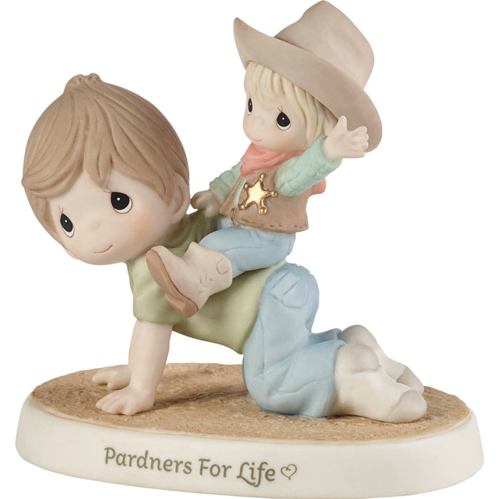 Precious Moments - Partners for Lift Father and Son Porcelain Figurine 193018