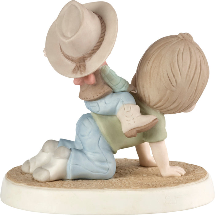 Precious Moments - Partners for Lift Father and Son Porcelain Figurine 193018