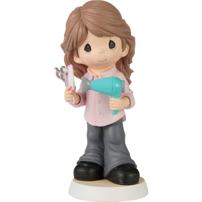 Precious Moments - Styled with A Smiler Hair Dresser Stylist Figurine 232409
