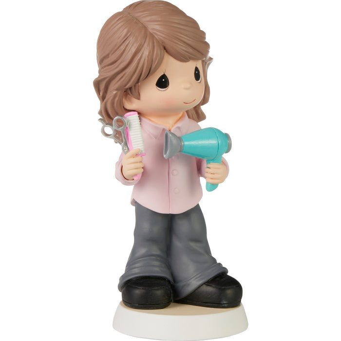 Precious Moments - Styled with A Smiler Hair Dresser Stylist Figurine 232409