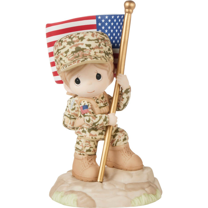 Precious Moments - Thank You for Being My Hero Girl Soldier Figurine 232017