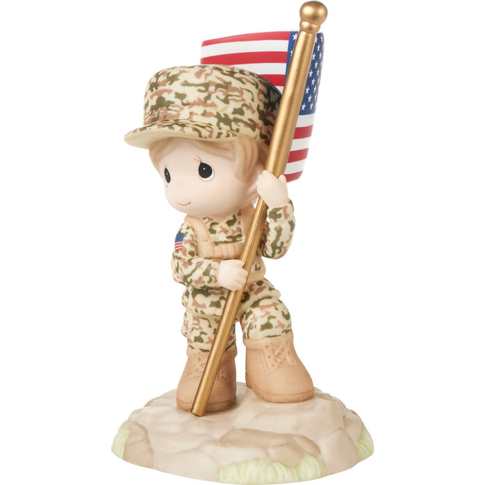 Precious Moments - Thank You for Being My Hero Girl Soldier Figurine 232017