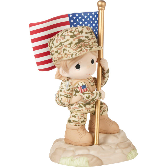 Precious Moments - Thank You for Being My Hero Girl Soldier Figurine 232017