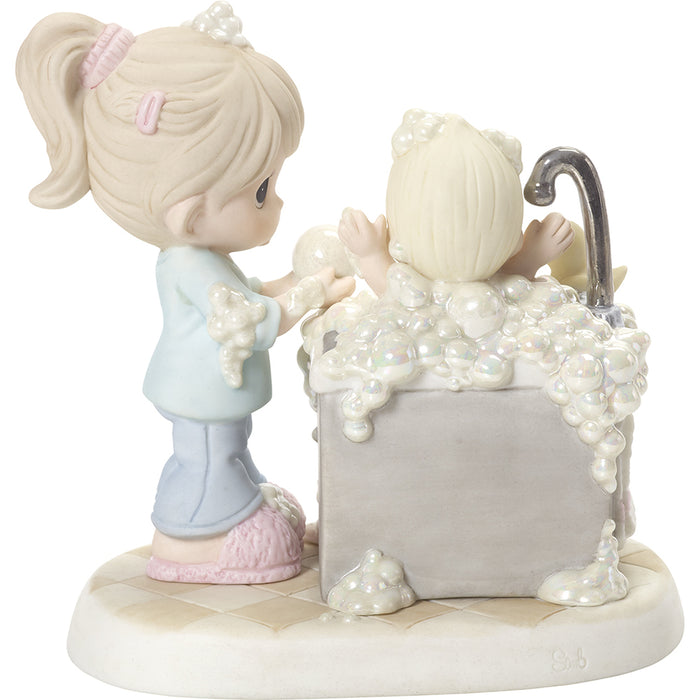 Precious Moments - Treasure Every Moment Baby Bathing Porcelain Figurine 192018