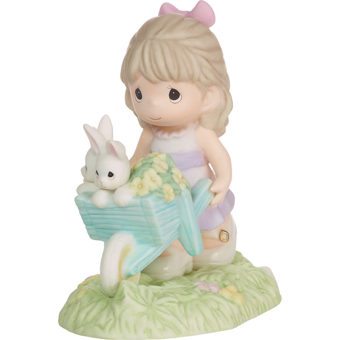 Precious Moments - Wishing You Bunny Kisses & Springtime Wishes Porcelain Figurine 222015