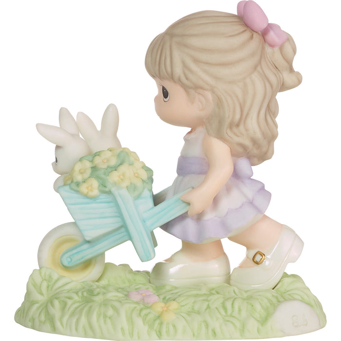 Precious Moments - Wishing You Bunny Kisses & Springtime Wishes Porcelain Figurine 222015