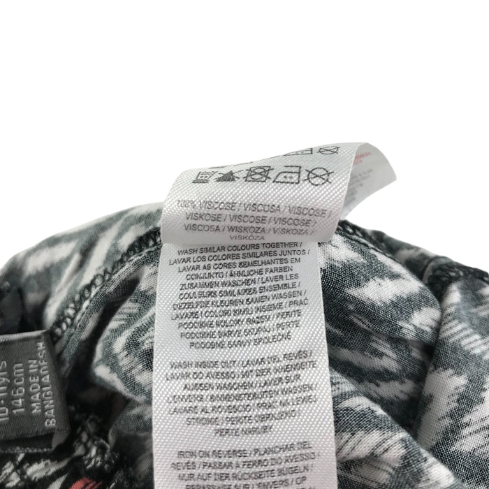 Primark 10-11 black and white print shorts