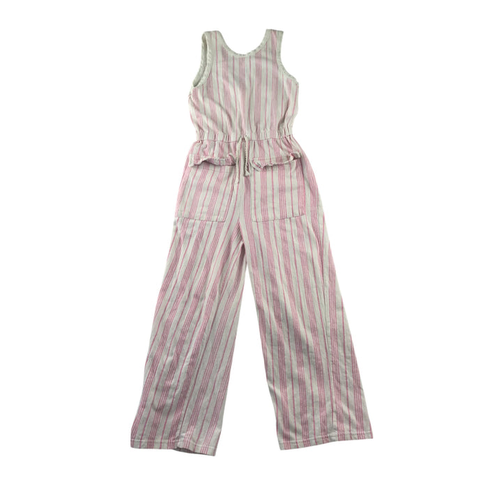 Primark 10-11 years white pink stripes jumpsuit