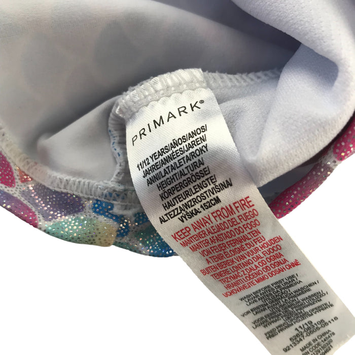 Primark 11-12 years multi-colour mermaid 2 piece swimsuit