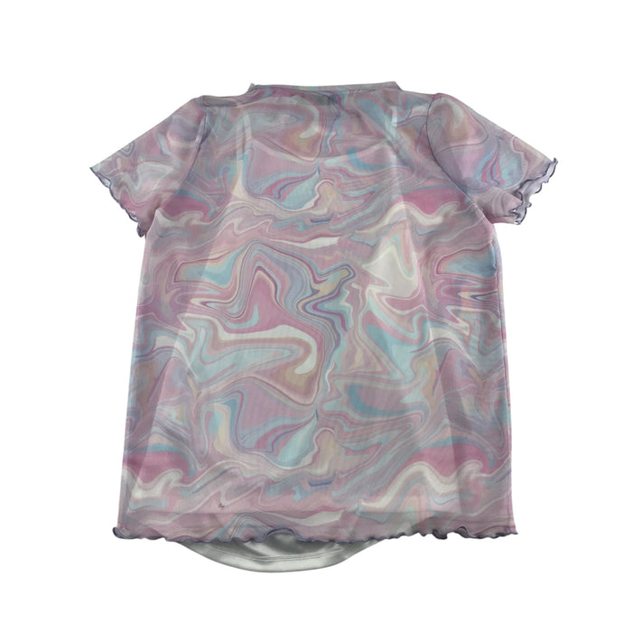 Primark 14-15 years pink swirly mesh blouse