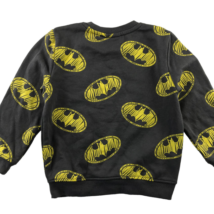 Primark 4-5 years grey batman print sweater