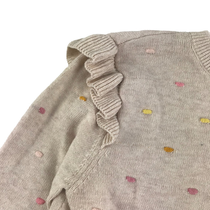 Primark 5 years light beige polkadots jumper