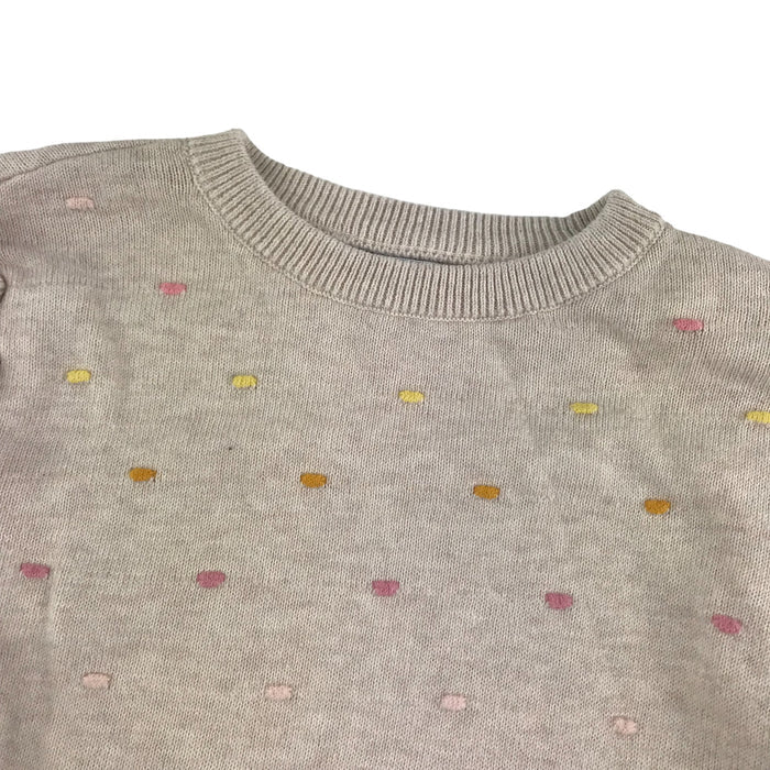 Primark 5 years light beige polkadots jumper