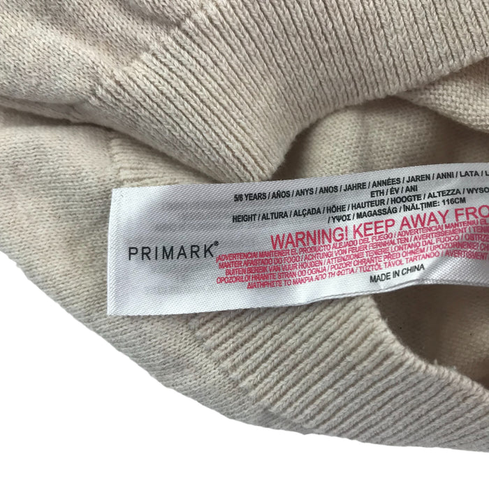 Primark 5 years light beige polkadots jumper