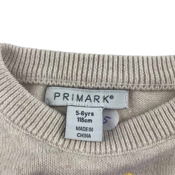 Primark 5 years light beige polkadots jumper