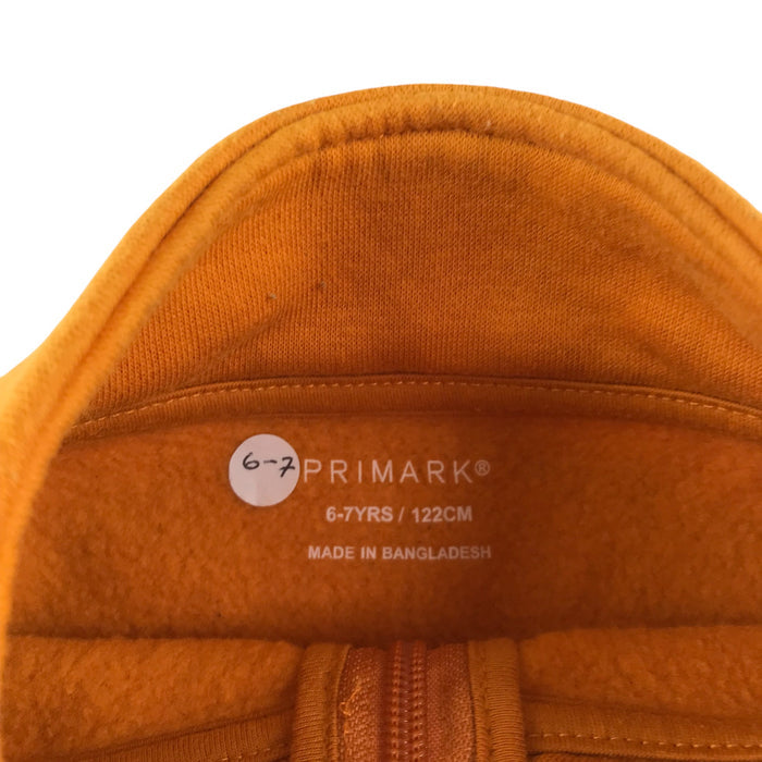 Primark 6-7 years mustard yellow quarter zip sweater