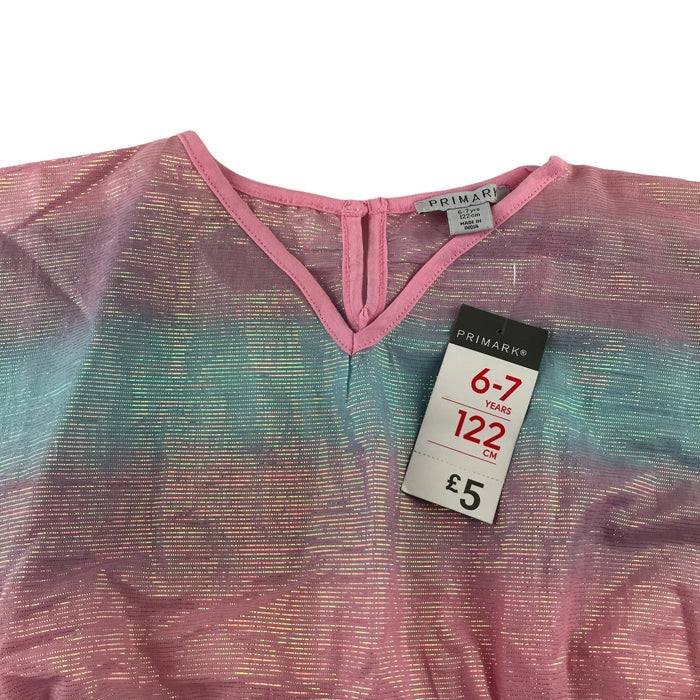 Primark 6-7 years pink and blue kaftan