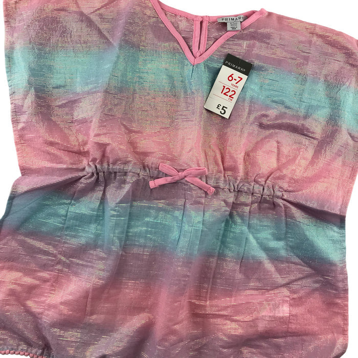 Primark 6-7 years pink and blue kaftan